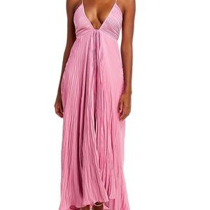 NWT A.L.C. Angelina Plisse Midi Dress